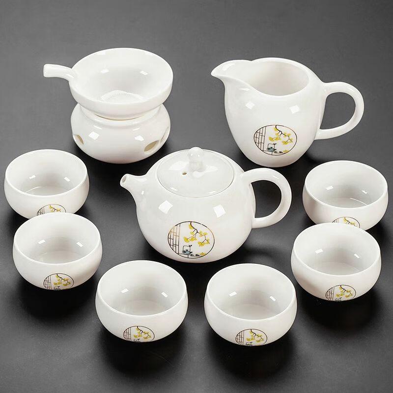 

Jiakangming Yangzhi Jade Ceramic Gongfu Tea Set One Size