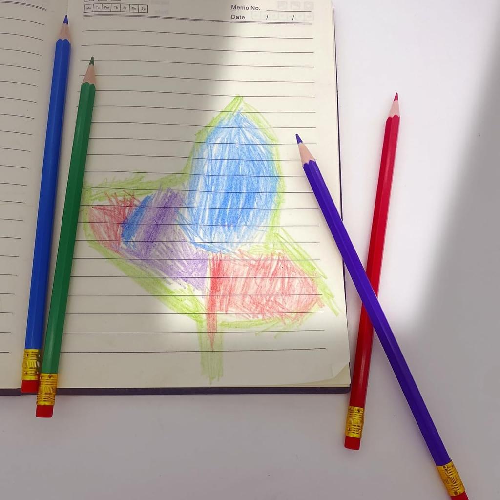 60 Pcs Erasable Checking Pencils, Pre-Sharpened, for Marking, Coloring, Tests, Grading, Office, School (Red)