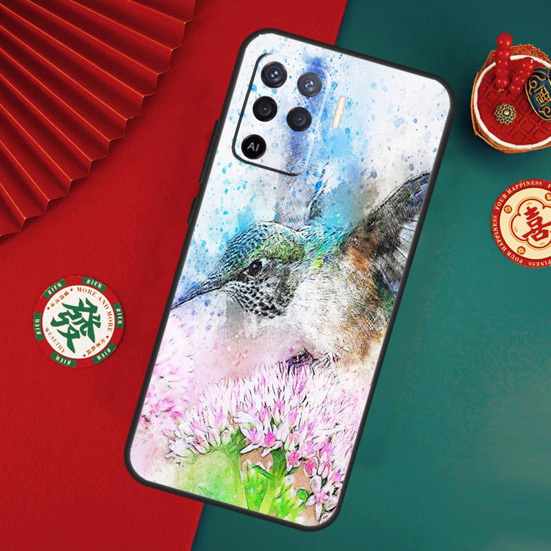 Hummingbird Case For Oppo A78 A98 A58 A38 A18 A54 A74 A94 A80 A60 A40 A96 A76 A16 A15 A17 A57 A5 A6 Pro