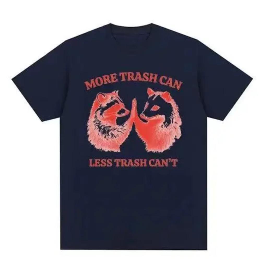 Raccoon T-shirt Men's Women's Fashion Short-sleeved Casual T-shirt Large Silhouette T-shirt Manufacturers Direct Supply