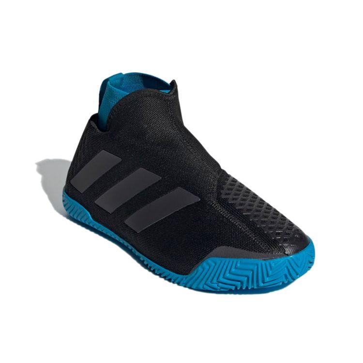 adidas Stycon Fabric Breathable High-Top Running Shoes Women Sneakers Black Blue EG1484