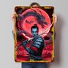 Dragon Samurai Tin Plaque Poster Customized Wall Art Retro Vintage Metal Signs for Man Cave Desk Decor Decoration Garage Room