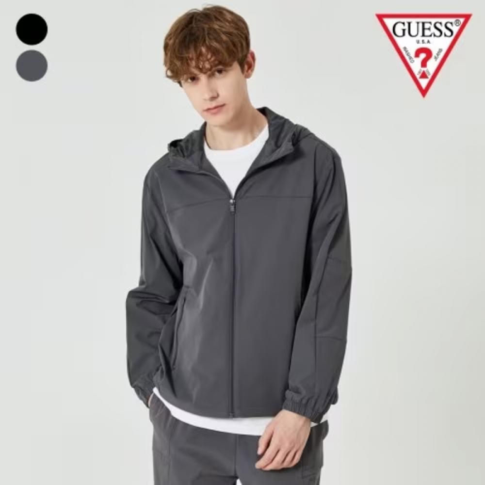 Guess Windbreaker With Hood Nylon Stretch Mo2w9880