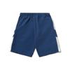 Li Ning Sports Fashion Series Patchwork Reflective Striped Printed Sports Shorts Men Shorts Blue AKSR465-2