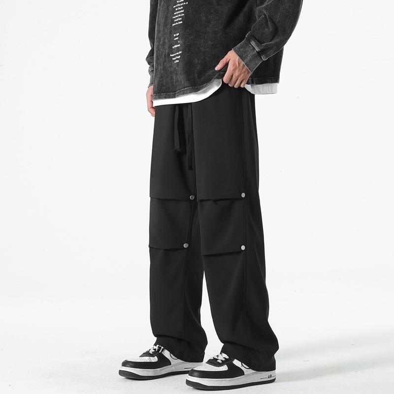 Outdoor Mountain Pants Waterproof Knee Pleated Paratrooper Pants Spring and Autumn Straight Men's Casual Overalls