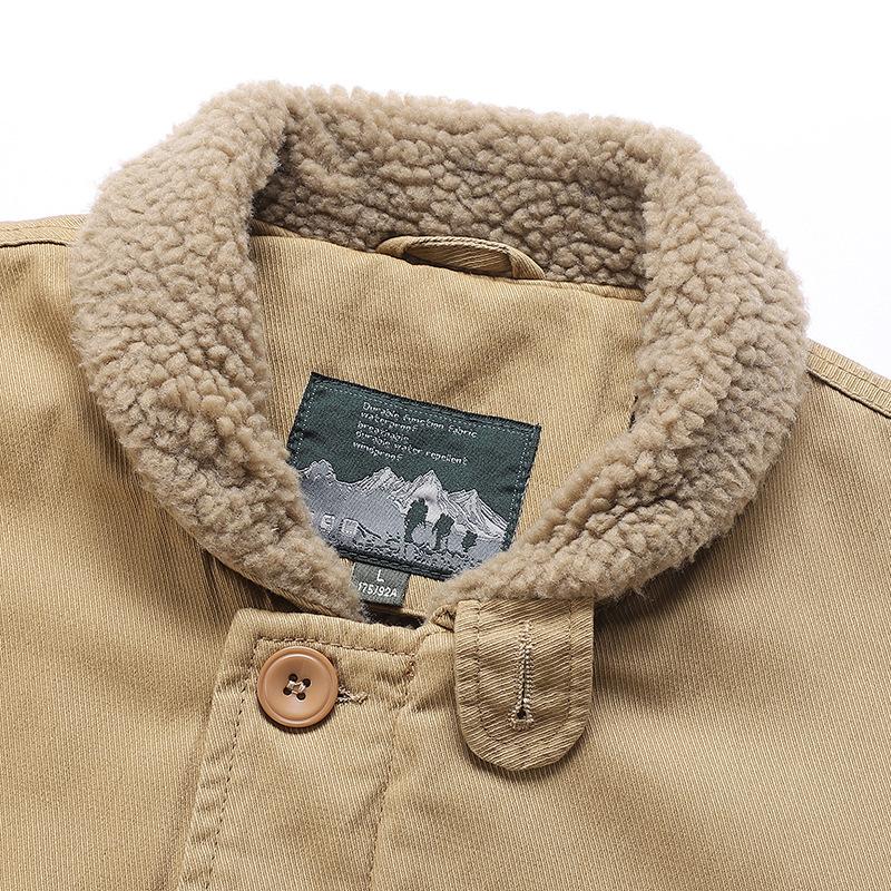 Зимняя мужская флисовая куртка Plus Куртка для мужчин Теплое пальто с хлопковой — фото 5