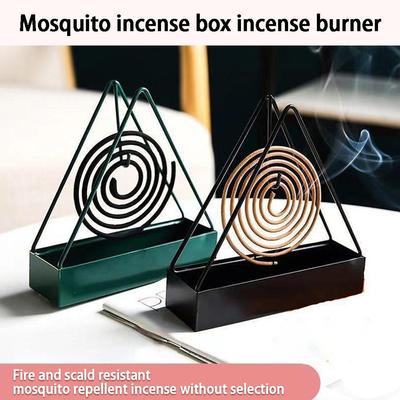 Creative Home Hanging Vertical Mosquito Incense Holder Portable Ireproof Mosquito Coil Sandalwood Gray Box