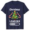 Christmas Loading Graphic TShirt Men Clothing Xmas Short Sleeve Tees Happy New Year Tshirt Trendy Merry Christmas Y2k Tops
