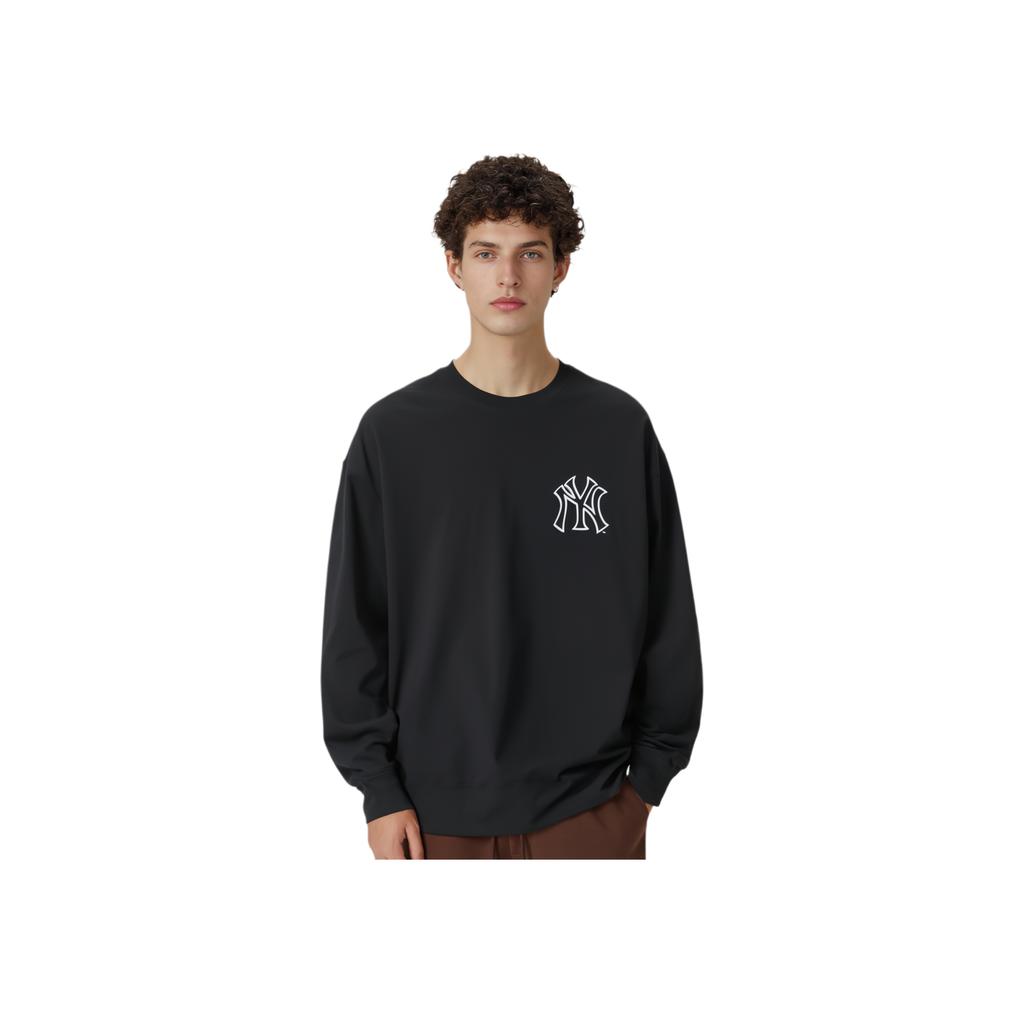 New MLB Overfit Mega Logo Sweatshirt Unisex Black 3AMTB0744-50BKS