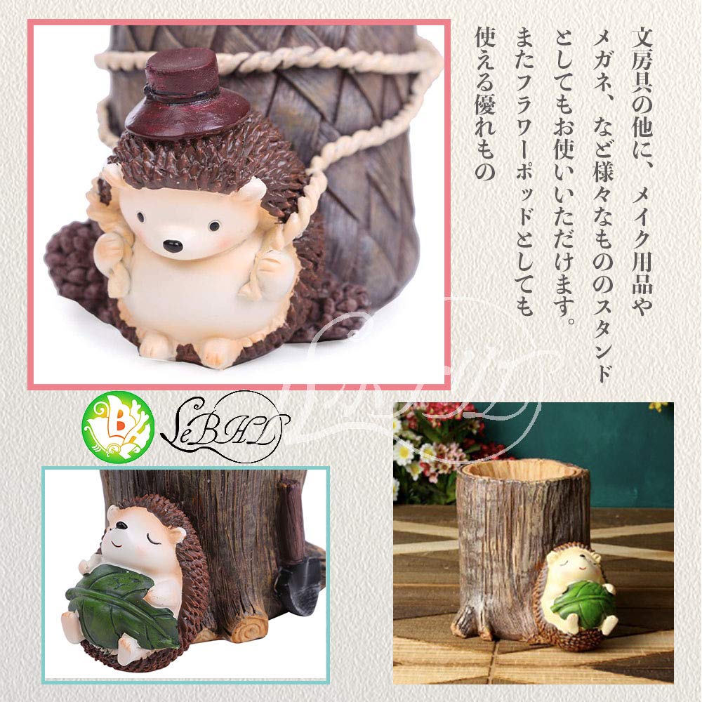 Rubonarie Igel Nickerchen Bleistift Tier Holzbleistift Großer Schreibtischbleistift Igelhalter, Design, Halter, Halter, (Nickerchen)