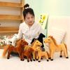 Adorable Little White Horse Plush Toy - Brown Pony Comfort Doll for Boys Birthday Gift