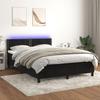 VidaXL Slatted Bed Base with Mattress and LED, Upholstered Bed, Double Bed, Adult Bed for Interior Bedroom, 3134347