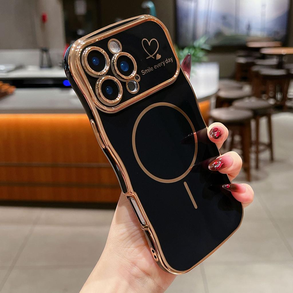Duże magnetyczne okienko etui na telefon komórkowy Pasuje do akcesoriów Samsung S25ulta A56 Galwanizowana powłoka S24 Etui ochronne S23 Trend