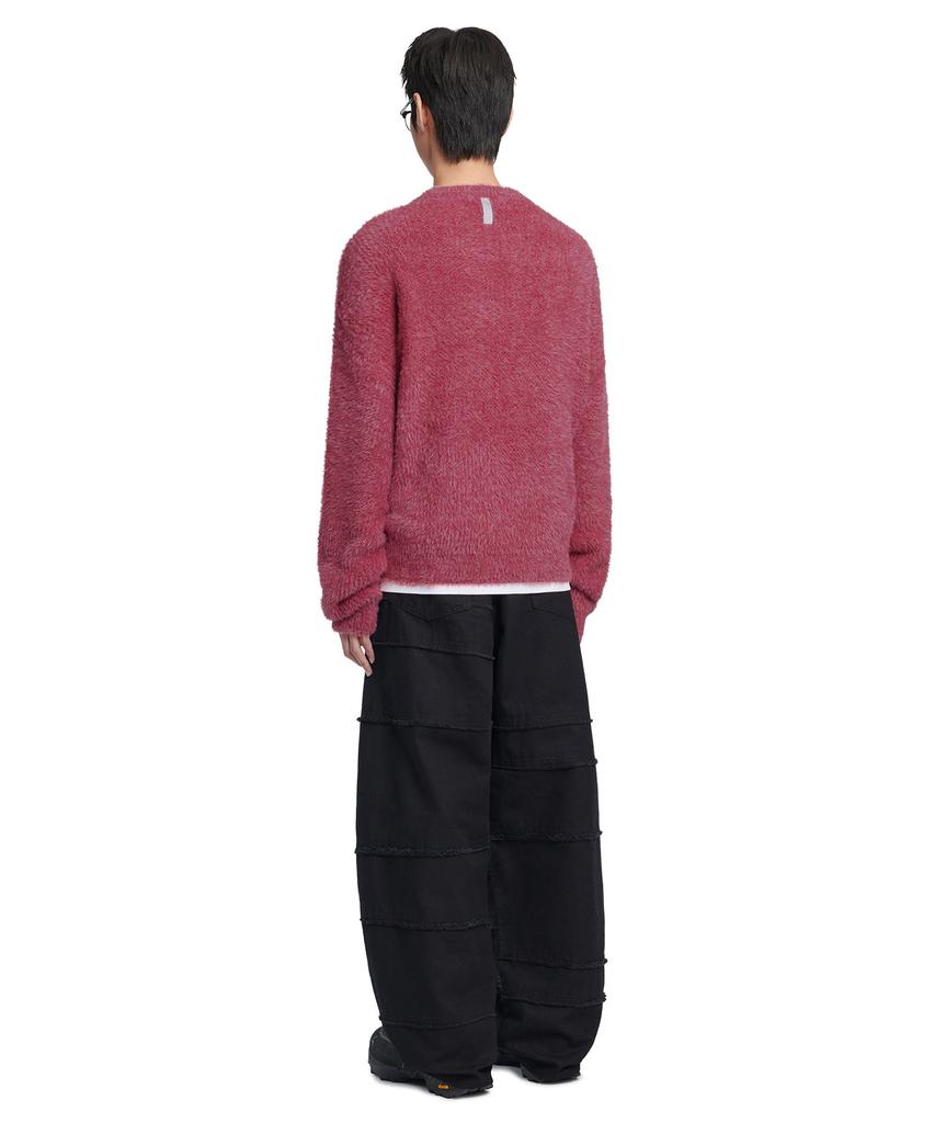 Nomaenyueol Fuzz Hairy Knit - Wine