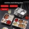 304 Stainless Steel Dinner Plate Serving Dish Rustproof Dishware For Family Outdoor Camping Kitchen Use