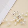Bridal Jewelry High-end Handmade Pearl Crystal Hairpin Wedding Banquet Hairpin Headdress Silver Pin for Women