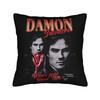 Damon Salvatore Pillowcase Polyester Cushion Cover Gift The Vampire Diaries Pillow Case Cover Home Square 45X45Cm