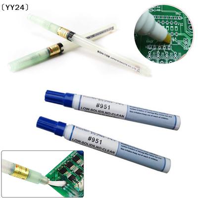 951 Soldering Flux Pen Low Solids No Clean 102 Flux Pen Soldering Rosin Solder Paste Applicator Brush Head For Solder Solar Cell