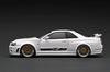 ignition model Nissan Skyline White finished product 1/18 GT-R (BNR34)