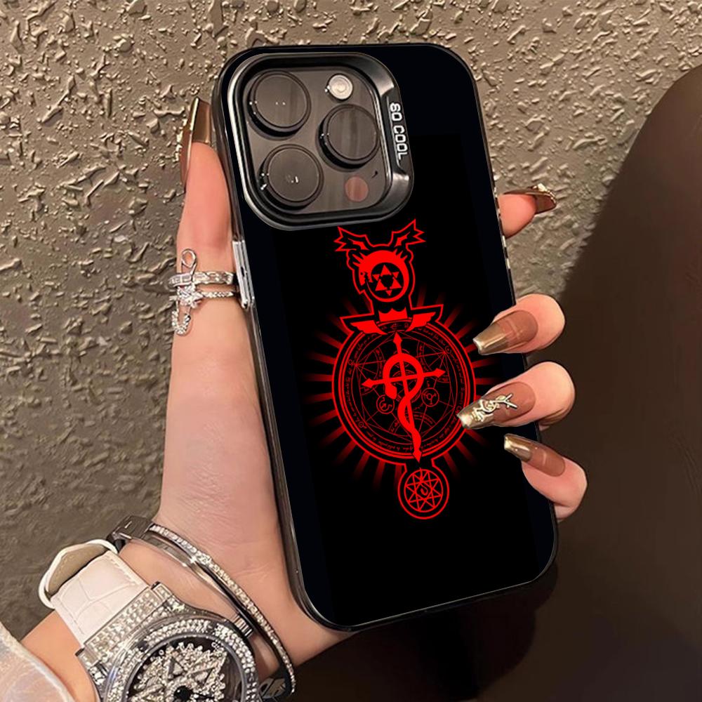 

Fullmetal Edward Elric Phone Case for iPhone 17 16 15 14 13 12 11 X XR XS Air Pro Max Plus Black Colorful Silver Cover iPhone X