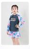 Costume da bagno due pezzi a taglie forti da bambina ad asciugatura rapida - Personalizzabile