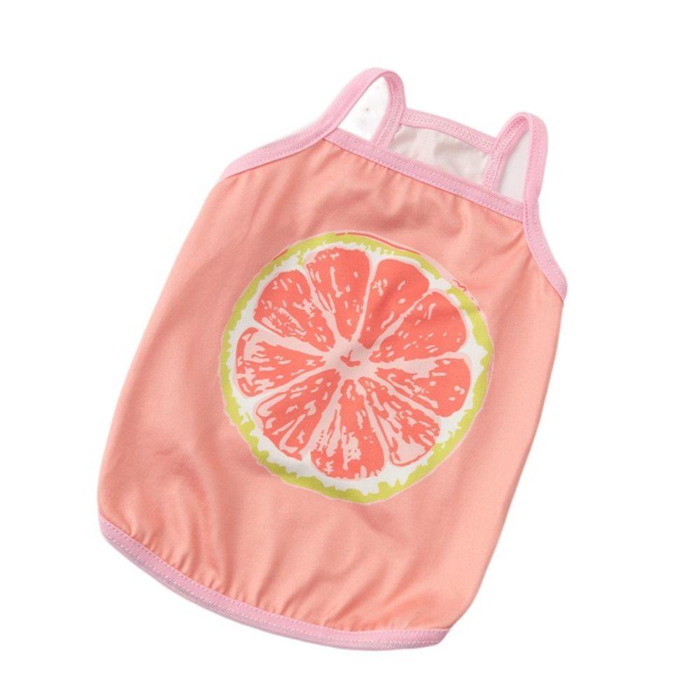 

Дышащий жилет для домашних животных, мягкая одежда для щенков, милая майка для собак и кошек M-Orange