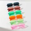 Rameless Cut Edge Square Gradient Ocean Sunglasses Retro UV Resistant Sunglasses Outdoor Travel Sunproof Ultraviolet Eyewear