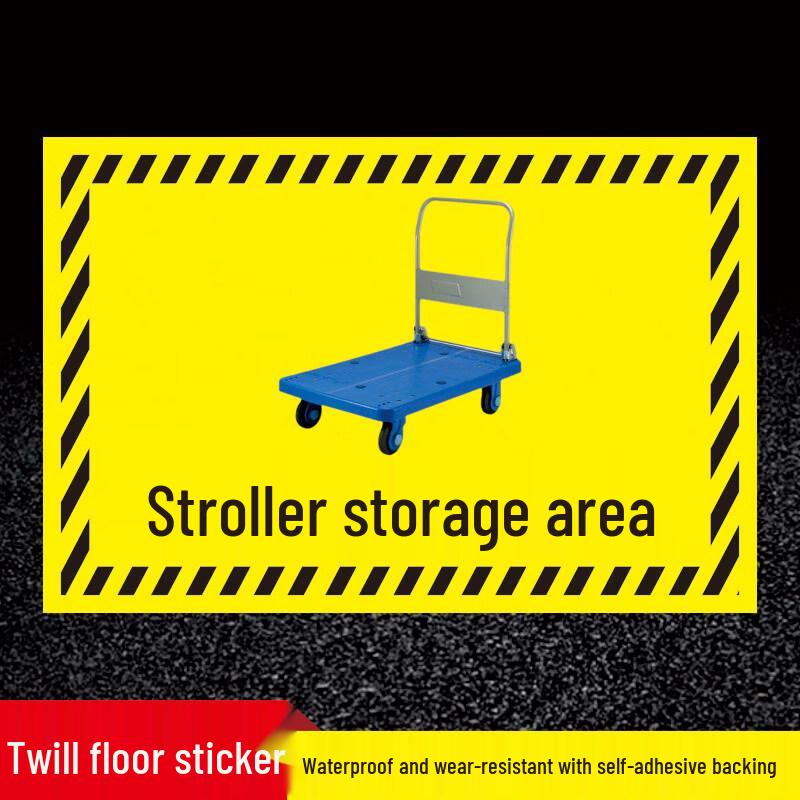 Rubber Twill Industrial Floor Marking Sticker