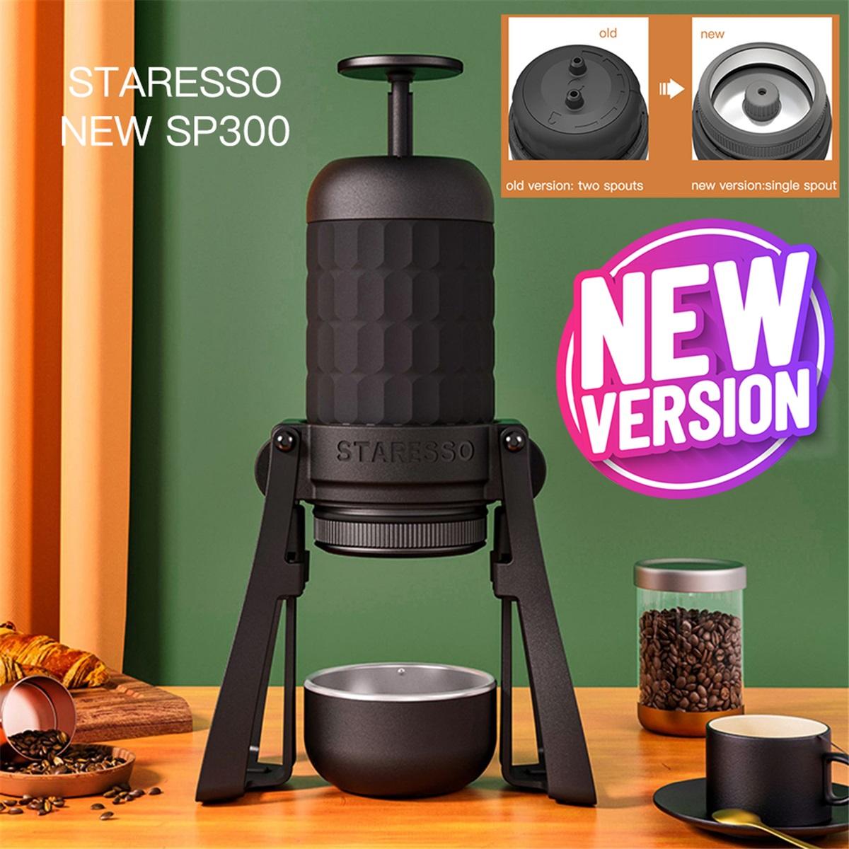 Mirage SP300 Plus Portable Espresso Maker Manual Coffee Maker 180ml Coffee Pot Quick Brew Double Shots Creamy Espresso STARESSO SP300 plus