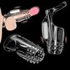 Vibrating Penis Sleeve Cock Ring Ejaculation Delay Stronger Erection Reusable Male Couples Sex Toys
