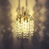 Domek dla lalek Miniaturowa Europejska Złota Wielowarstwowa Lampa Ścienna z Koralików Mini Lampa Ozdoba Model Meble Dekoracja Zabawka Akcesoria do Domku dla Lalek