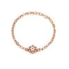 Tirr Lirr 14K Pink Gold Prong Chain Ring TRSK4P21104M-12