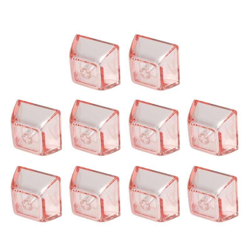 10Pcs Transparent PC Keycaps XDA Height 1U 1X Mechanical keyboard Keycaps Blank Backlit Keycaps For Cherry Switch