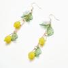 Glass Lemon Earrings Light Weight Fruit Food Earrings Can Love Kawaii Earrings Pastoral Earrings For Women Her Birthday Present