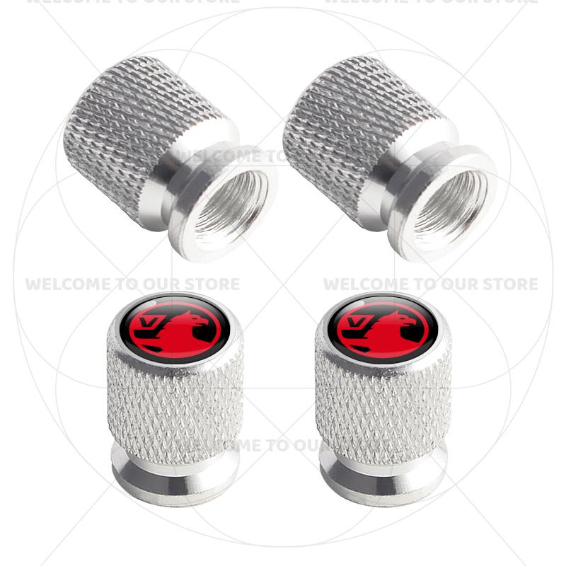 For Vauxhall GTC Emblem Opel Insignia Astra Agila Corsa 4Pcs Aluminum Car Tire Valve Caps Wheel Stem Air Dust Covers Accessories