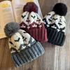 Retro Knitting Trendy High Top Beanie Warmth Comfort Autumn Winter Hat Female