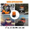 Car Strobe Light DC12-72V LED Safety Alarm Lamp Strobe Warning Light For Outdoor Truck Trailor Motorcycle Airport School Bus