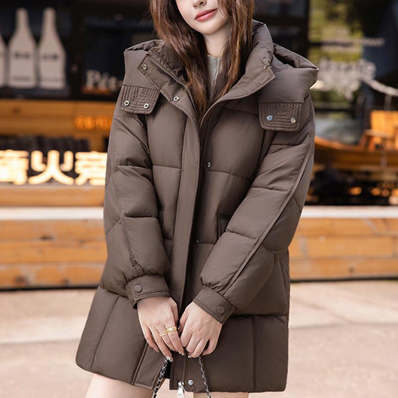 Fashion Woman Winter Long Coats Hooded Plus Size Loose Thick Warm Parkas Women's Jackets