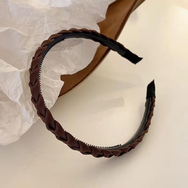 Style Headbands Minimalist Solid Color Womens Weaving Hair Accessories