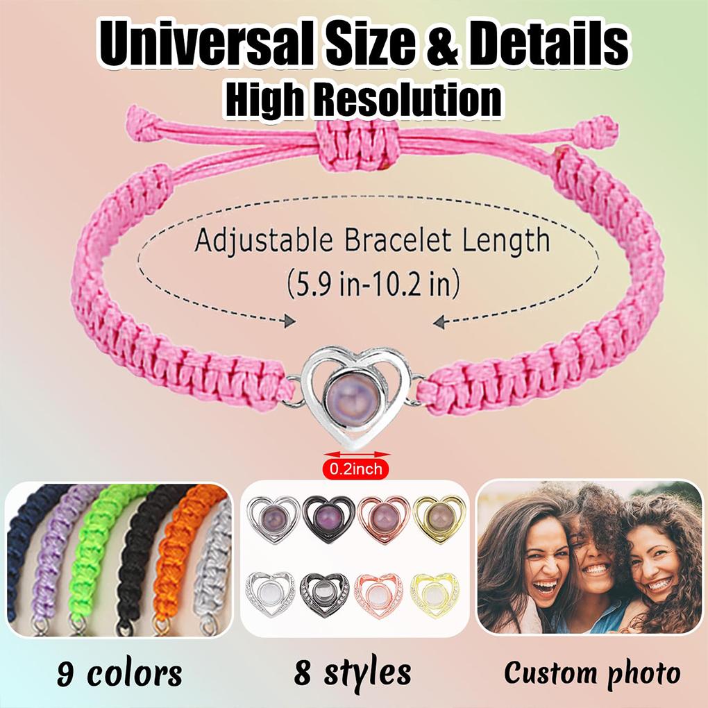 Personalised Bracelet With Photo Inside For Anniversaries And Birthdays Bracelet With Picture Inside