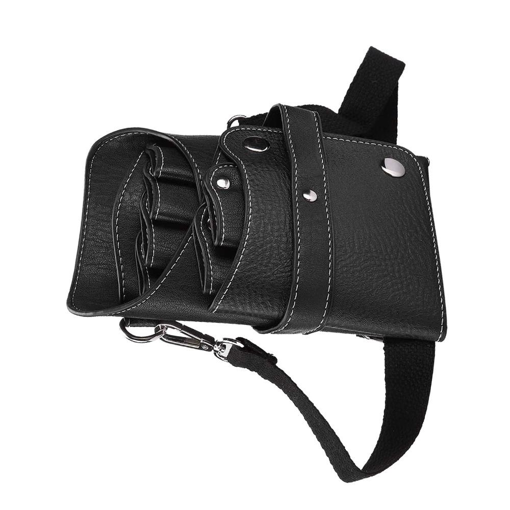 Adjustable Strap Hairdressing Tool Storage Bag PU Leather Stylist Tool Organizer For Hairdressers
