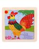 TOYS & TOTS 9Pcs Wooden Cartoon Animals Jigsaw Puzzle Learning Education Panel Kids Toys