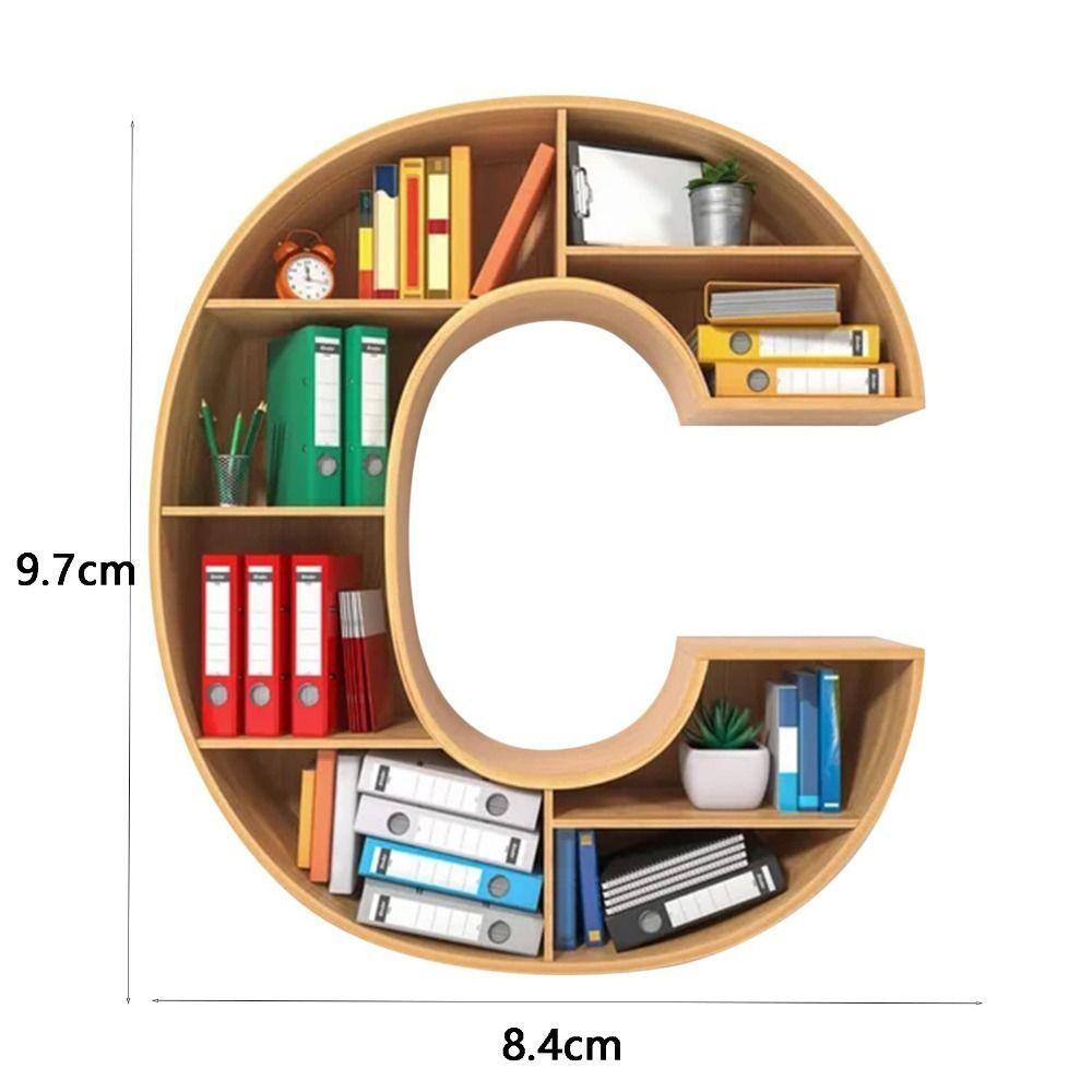 Personalized 26 Letter Bookshelf Pendant Acrylic Hanging Ornament Christmas Tree Decoration  Couple