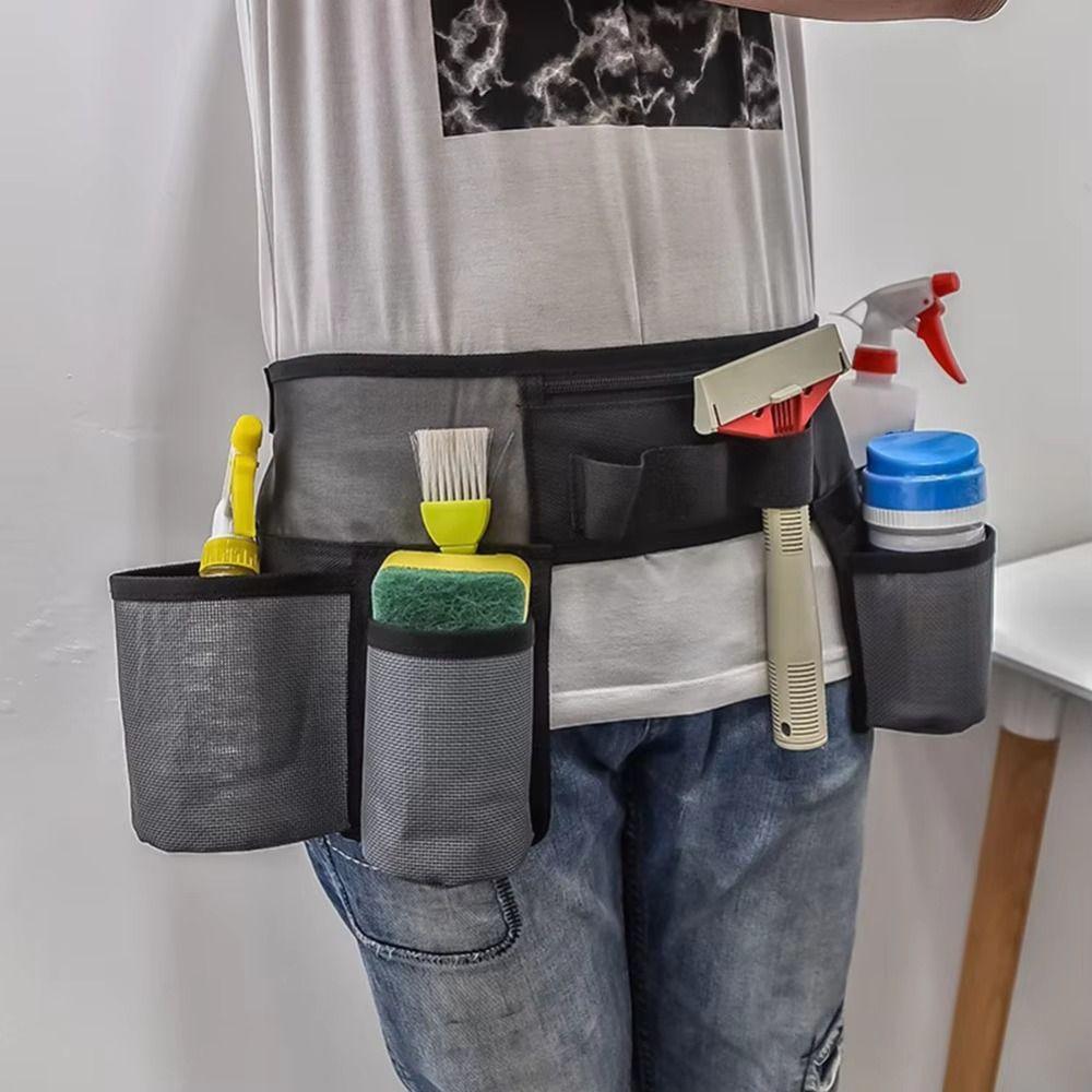 Waterproof Housekeeping Waist Belt Adjustable Gardening Tool Waist Bag  Electrician Toolkit