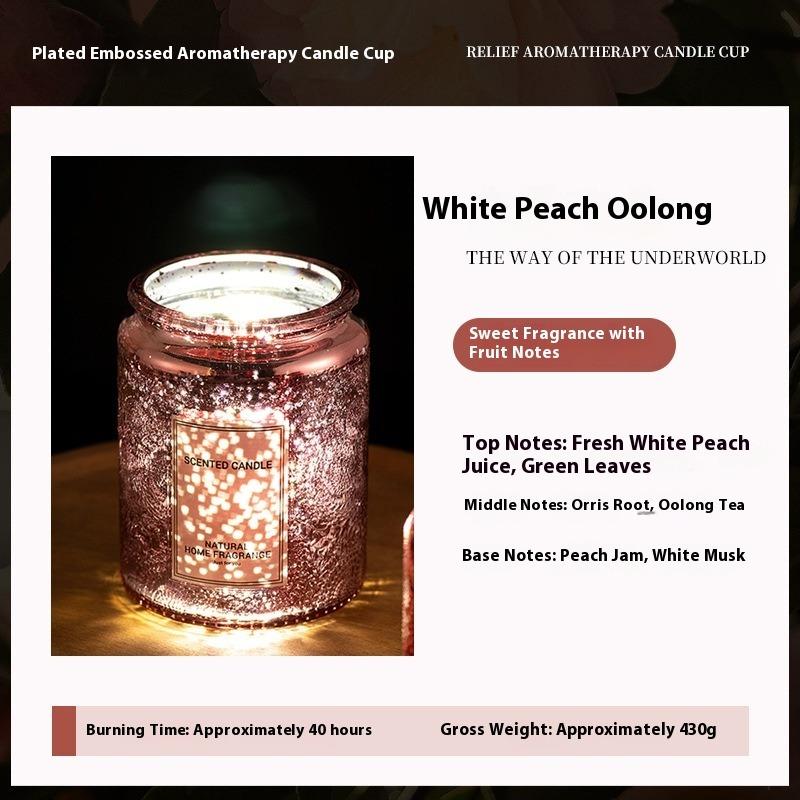 Scented Candles Sunflower Relief Modeling High-end Gifts Home Bedroom Ornaments Lasting Fragrance