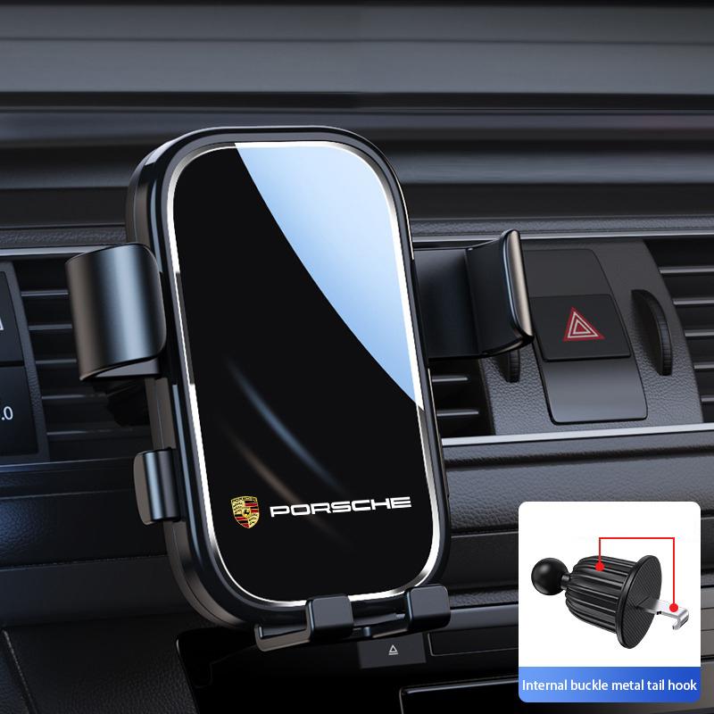 New Car Phone Holder Air Vent Mobile GPS Stand Support For Porsche 911 718 Taycan Panamera Cayenne Macan Cayman Auto Accessories
