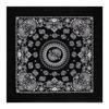 Trifong Paisley Bandana Black Cotton 100% Quick Dry 55cm x 55cm
