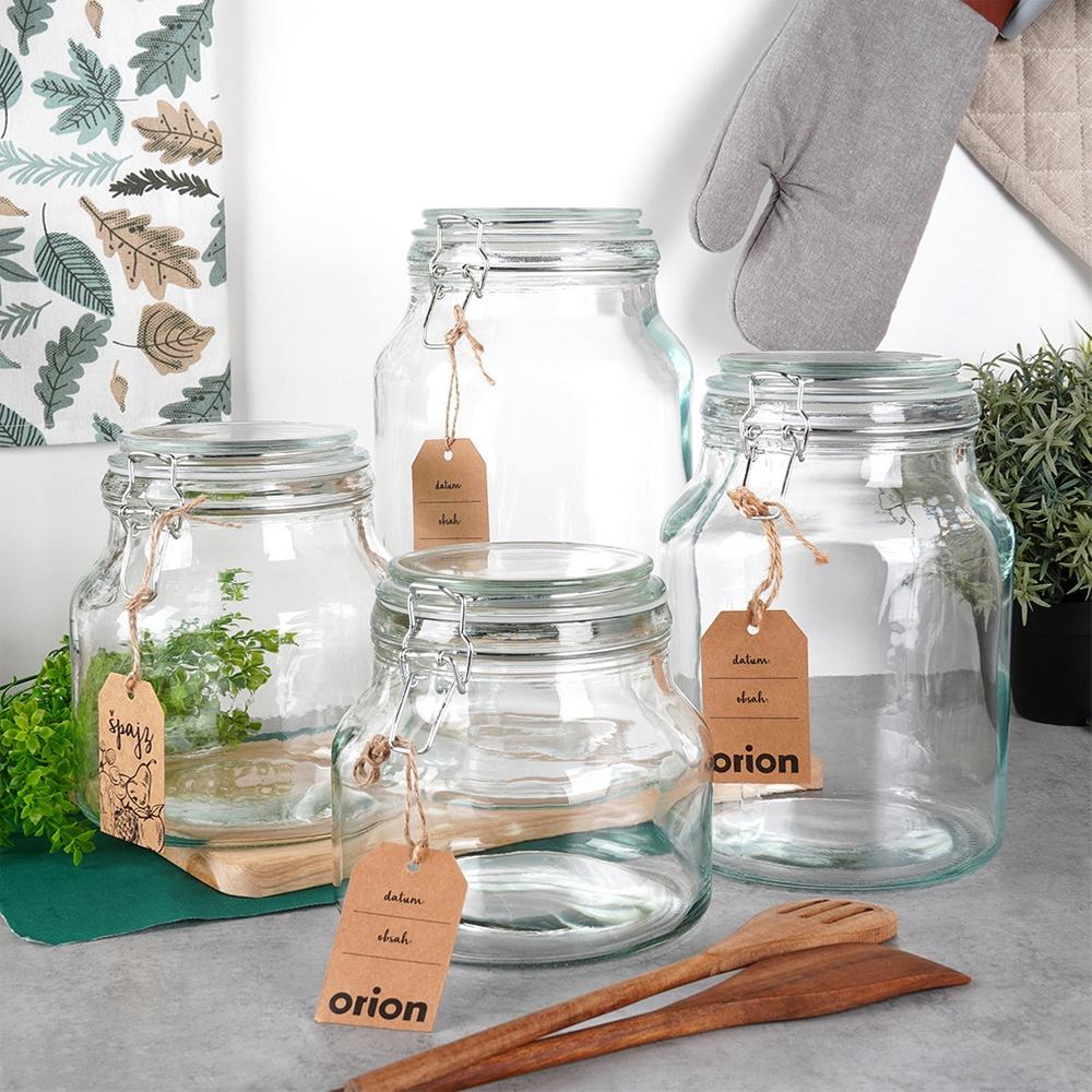 Glass Storage Jar with Clip Lid 4.2L
