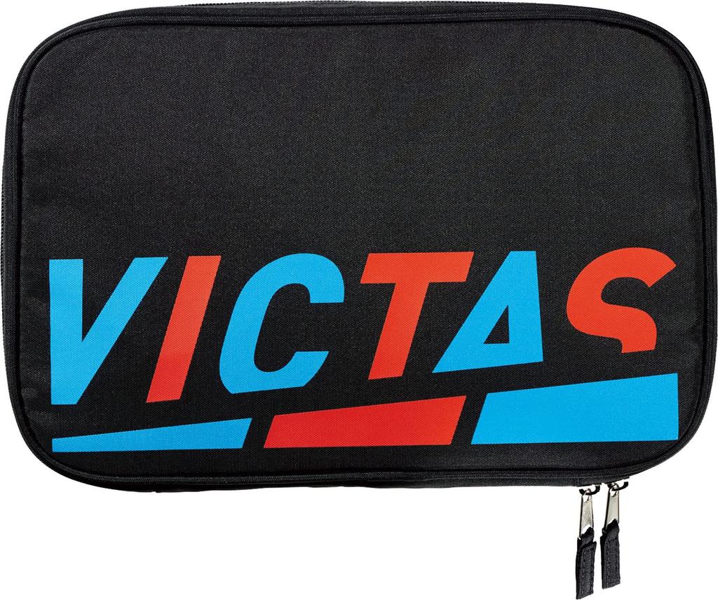 VICTAS Table Tennis Case, Play Logo Racket Case, Blue x Red, BL/RD(5090) 672101