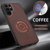 Case For Samsung Galaxy S26 Ultra S26+ FE Magnetic Technology Leather Texture TPU Edge Protection Cover For Galaxy S26 Plus